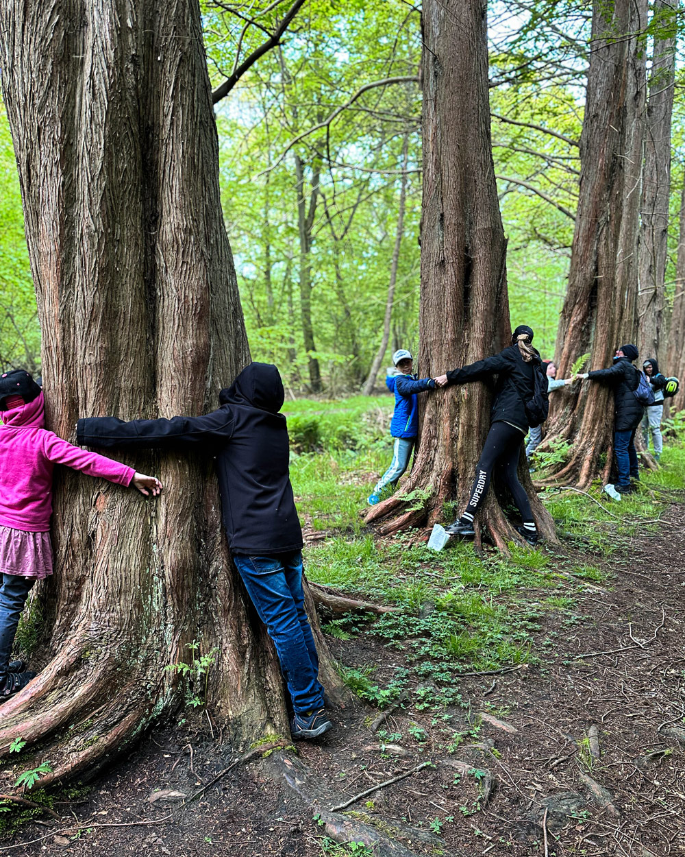 Vater und Kind in der Natur